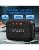 ZEALOT S75 15W Portable Subwoofer Wireless Shower Speaker, Hifi Sound 